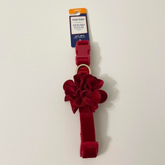 Top Paw Stylish Floral X-Small Dog Collar Medium 14 - 20 Inch - Picture 1 of 12